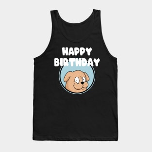 Happy Birthday Best Dog Dad Funny Pug Lover Party Tank Top